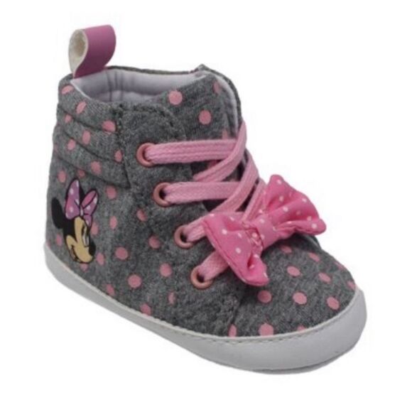 NWT Disney Baby Minnie Mouse Polka Dot High Tops
